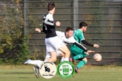 2017-11-04 HFC II in grün - SV Zeißig II in weiß 2:0 Foto: Werner Müller