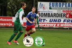 2017-09-24 Kreisoberliga SV 1922 Radibor in blau - Hoyerswerdaer FC in grün 0:0 Foto: Werner Müller