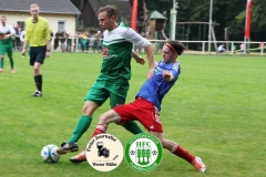 2017-09-24 Kreisoberliga SV 1922 Radibor in blau - Hoyerswerdaer FC in grün 0:0 Foto: Werner Müller