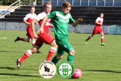 2017-09-30 Hoyerswerdaer FC II in rot - Königswarthaer SV in grün 2:1 (0:1) Foto: Werner Müller