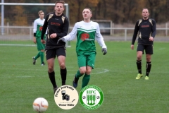 2017-11-12 Kreisoberliga DJK Sokol Ralbitz in schwarz - Hoyerswerdaer FC in grün 1:1 Foto: Werner Müller