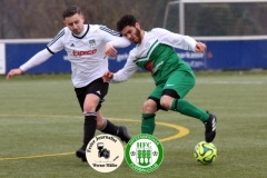 2017-11-25 Achtelpokalfinale SV Bautzen II in weiß - Hoyerswerdaer FC in grün 1:9 Foto: Werner Müller