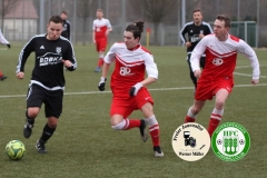 2018-02-10 Hoyerswerdaer FC in rot - SV Grün Weiß Hochkirch 3:0 Foto:Werner Müller