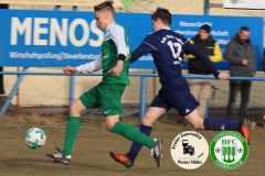 2018-03-10 
Kreisoberliga 
DJK Blau Weiß Wittichenau in blau 
-
 Hoyerswerdaer FC in grün 
0:1 (0:0)
Foto: Werner Müller