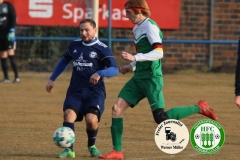 2018-03-10 
Kreisoberliga 
DJK Blau Weiß Wittichenau in blau 
-
 Hoyerswerdaer FC in grün 
0:1 (0:0)
Foto: Werner Müller