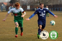 2018-03-10 
Kreisoberliga 
DJK Blau Weiß Wittichenau in blau 
-
 Hoyerswerdaer FC in grün 
0:1 (0:0)
Foto: Werner Müller