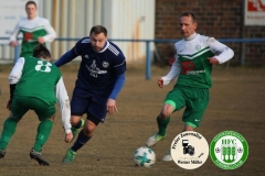 2018-03-10 
Kreisoberliga 
DJK Blau Weiß Wittichenau in blau 
-
 Hoyerswerdaer FC in grün 
0:1 (0:0)
Foto: Werner Müller