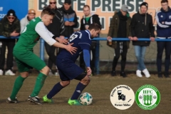 2018-03-10 
Kreisoberliga 
DJK Blau Weiß Wittichenau in blau 
-
 Hoyerswerdaer FC in grün 
0:1 (0:0)
Foto: Werner Müller