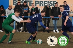 2018-03-10 
Kreisoberliga 
DJK Blau Weiß Wittichenau in blau 
-
 Hoyerswerdaer FC in grün 
0:1 (0:0)
Foto: Werner Müller