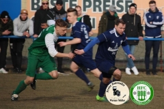 2018-03-10 
Kreisoberliga 
DJK Blau Weiß Wittichenau in blau 
-
 Hoyerswerdaer FC in grün 
0:1 (0:0)
Foto: Werner Müller