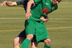 2018-05-12 
Fußball Kreisoberliga 
SV Bautzen in dunkelblau 
-
Hoyerswedawer FC in grün 

Foto: Werner Müller