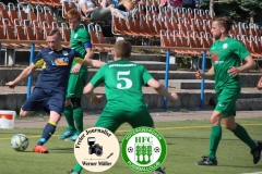 2018-05-12 
Fußball Kreisoberliga 
SV Bautzen in dunkelblau 
-
Hoyerswedawer FC in grün 

Foto: Werner Müller