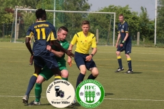 2018-05-12 
Fußball Kreisoberliga 
SV Bautzen in dunkelblau 
-
Hoyerswedawer FC in grün 

Foto: Werner Müller