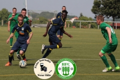 2018-05-12 
Fußball Kreisoberliga 
SV Bautzen in dunkelblau 
-
Hoyerswedawer FC in grün 

Foto: Werner Müller